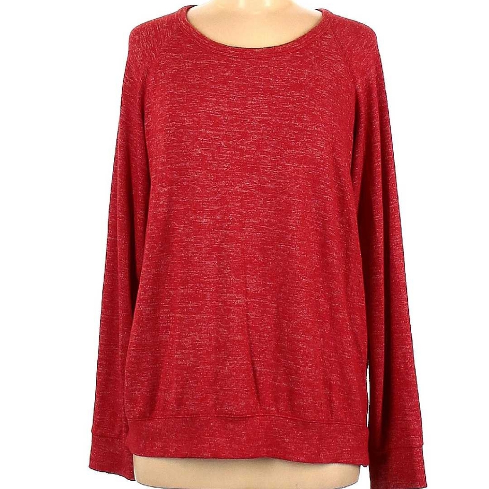 New Red Oversized David Bitton Pullover